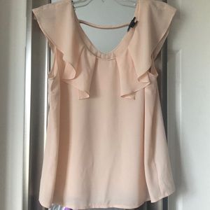 NWOT Forever 21 Ruffled Georgette Flounce Top